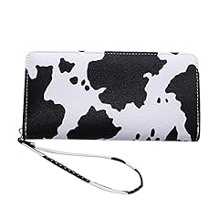 Cartridge Heater Women Vintage Cow Pattern Print Leather for sale  Delivered anywhere in Ireland