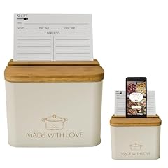 White recipe box for sale  Delivered anywhere in USA 