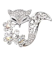 Silver crystal fox for sale  Delivered anywhere in UK