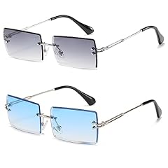 Yueluqu retro rimless for sale  Delivered anywhere in UK