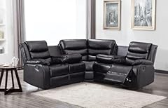 Recliner black bonded for sale  Delivered anywhere in UK