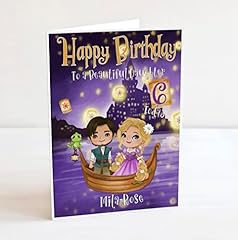 Tangled birthday card for sale  Delivered anywhere in UK