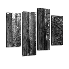 4 Panels Canvas paintings - Giant Sequoia redwood trees for sale  Delivered anywhere in Canada
