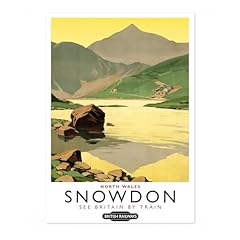 Snowdon wales print for sale  Delivered anywhere in UK