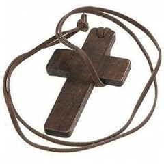 Wooden cross necklace for sale  Delivered anywhere in UK