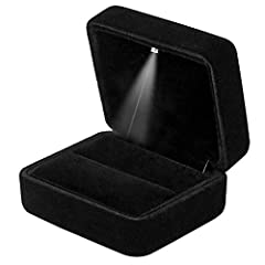 GBYAN Velvet Ring Box with LED Light Jewelry Display for sale  Delivered anywhere in UK