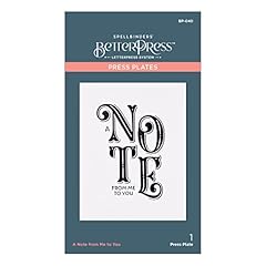 Spellbinders note betterpress for sale  Delivered anywhere in USA 