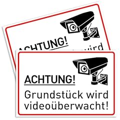 Stück achtung videoüberwachu gebraucht kaufen  Wird an jeden Ort in Deutschland