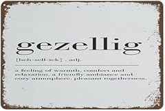 Gezellig poster definition for sale  Delivered anywhere in USA 