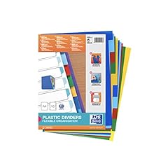 Oxford A4 Plastic 10 Part Dividers, Assorted, 1 Set for sale  Delivered anywhere in UK