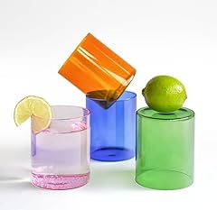 Colored drinking glasses for sale  Delivered anywhere in USA 