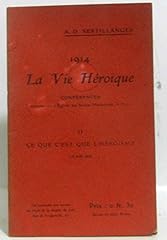 1914 vie héroïque d'occasion  Livré partout en France