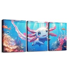 Axolotl canvas wall for sale  Delivered anywhere in USA 