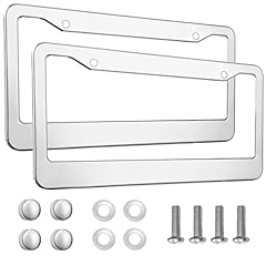 2pcs chrome license for sale  Delivered anywhere in USA 
