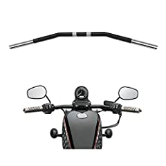 Harley 07-92435 Wide Drag Bar Handlebar Dimple Color: Chrome Handle Bar Size: 1in Chrome Emgo 1in 
