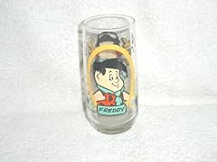 1986 Flintstone Kids Freddy Glass Tumbler from Pizza for sale  Delivered anywhere in USA 