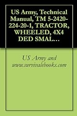 Used, US Army, Technical Manual, TM 5-2420-224-20-1, TRACTOR, for sale  Delivered anywhere in UK