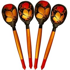 Small khokhloma spoons for sale  Delivered anywhere in USA 