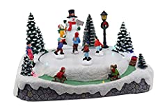 Christmas Village Skating Pond Animated Lighted Musical for sale  Delivered anywhere in USA 