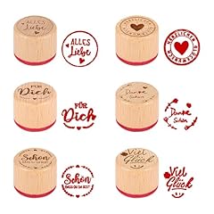6er set holzstempel gebraucht kaufen  Wird an jeden Ort in Deutschland