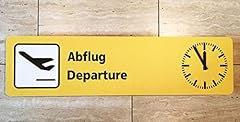 Flughafenuhr flugzeuguhr abflu gebraucht kaufen  Wird an jeden Ort in Deutschland
