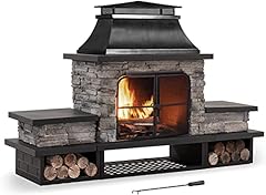 Sunjoy outdoor fireplace for sale  Delivered anywhere in USA 