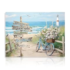 Poster artistico spiaggia usato  Spedito ovunque in Italia 