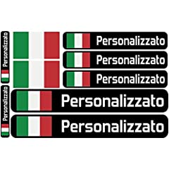 Haberdashery Online Bandiera Adesivi con Nome Personalizzato per Biciclette, Moto, Auto e Scooter elettrici. 9 Etichette Adesivi con Bandiere Personalizzati. Stickers Impermeabili per Auto., usato usato  Spedito ovunque in Italia 
