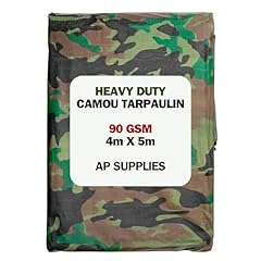 Camouflage tarpaulin 90gsm for sale  Delivered anywhere in UK