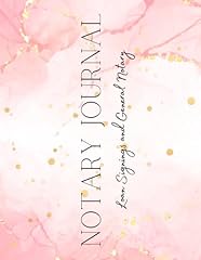 Pink notary journal for sale  Delivered anywhere in USA 