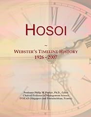 Hosoi webster timeline for sale  Delivered anywhere in UK