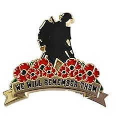Poppy badges pins for sale  Delivered anywhere in Ireland