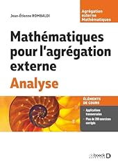 Mathématiques agrégation ext d'occasion  Livré partout en France