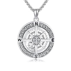 Yafeini compass necklace for sale  Delivered anywhere in UK