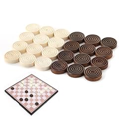 Draughts pieces wooden for sale  Delivered anywhere in UK