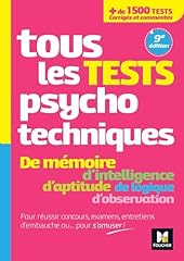 Tests psychotechniques d'occasion  Livré partout en Belgiqu