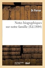 Notes biographiques famille d'occasion  Livré partout en France