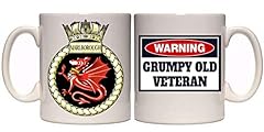 HMS Marlborough Grumpy Old Veteran Mug (MI16) Military for sale  Delivered anywhere in UK