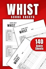 Whist score sheets for sale  Delivered anywhere in UK
