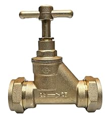Brass mains stopcock for sale  Delivered anywhere in UK