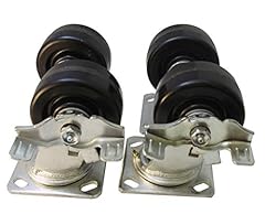 Caster set braked for sale  Delivered anywhere in USA 