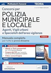 Concorsi polizia municipale usato  Spedito ovunque in Italia 