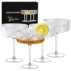 Coupe glasses set for sale  Delivered anywhere in USA 