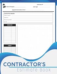 Contractor estimate book for sale  Delivered anywhere in USA 