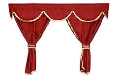 Red curtains decors for sale  Delivered anywhere in UK
