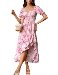 Summer milkmaid sundress for sale  Delivered anywhere in USA 