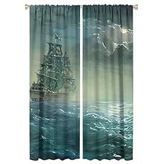 Pirate sailboat curtains for sale  Delivered anywhere in USA 