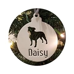 Personalised staffie bauble for sale  Delivered anywhere in UK