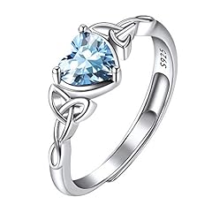 March birthstone rings for sale  Delivered anywhere in UK