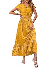 Merokeety yellow maxi for sale  Delivered anywhere in USA 